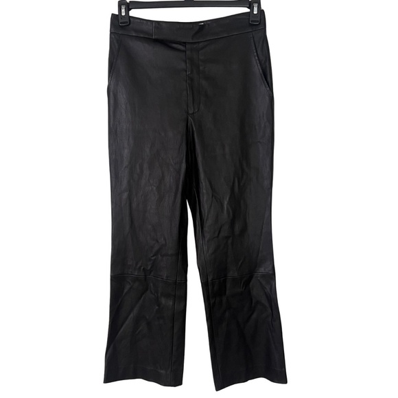 Maria McManus 100% Lamb Skin High Waist Crop French Leather Trouser Pants, 8 - Picture 3 of 16